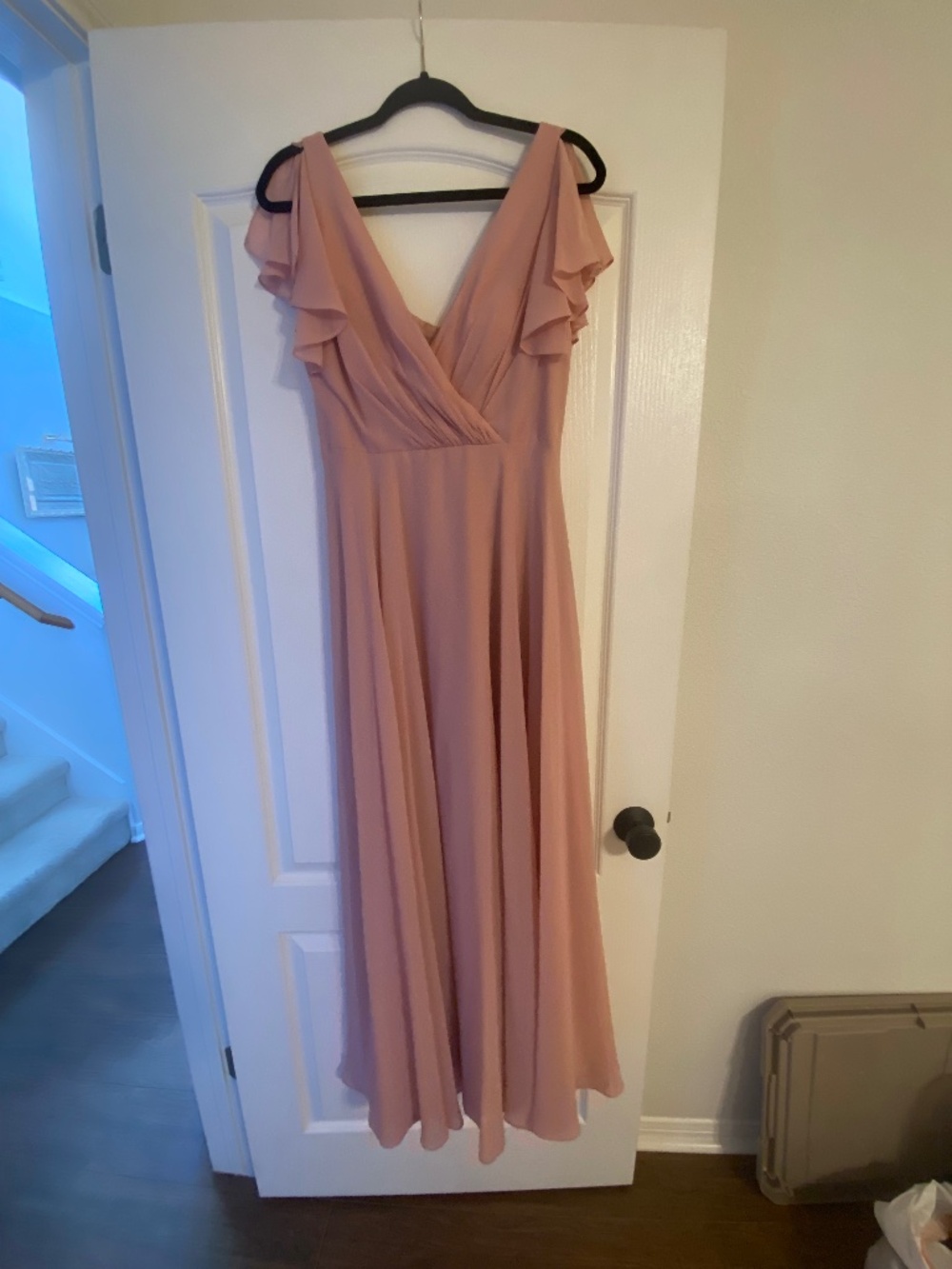 David’s Bridal Light Pink Bridesmaid Dress